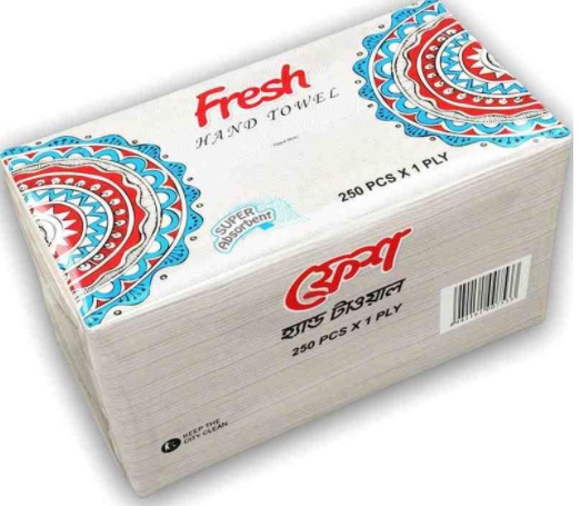 Fresh Hand Towel - 250pcs x 1ply